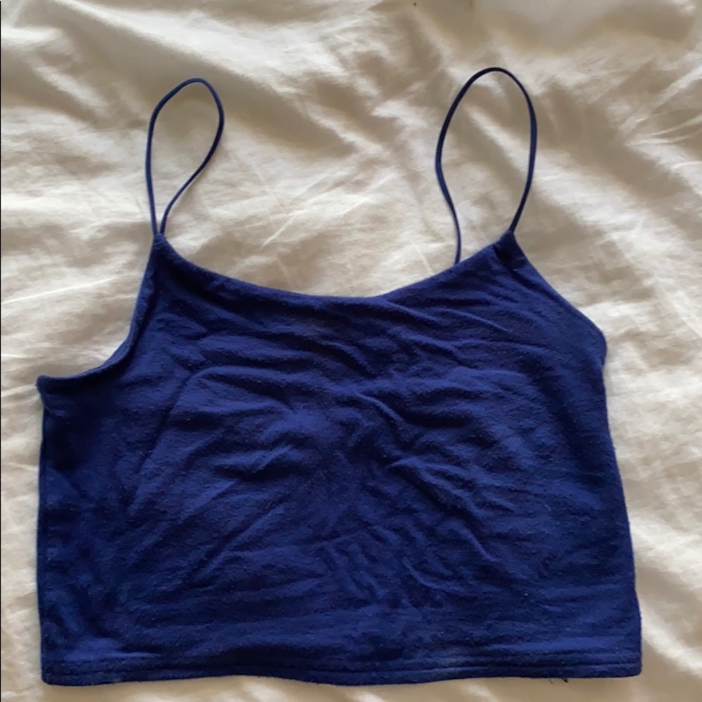 Urban outfitters blue crop tank